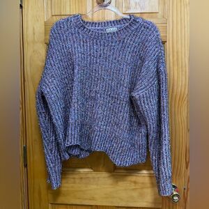 Women's Purple sparkle tinsel Sweater size L